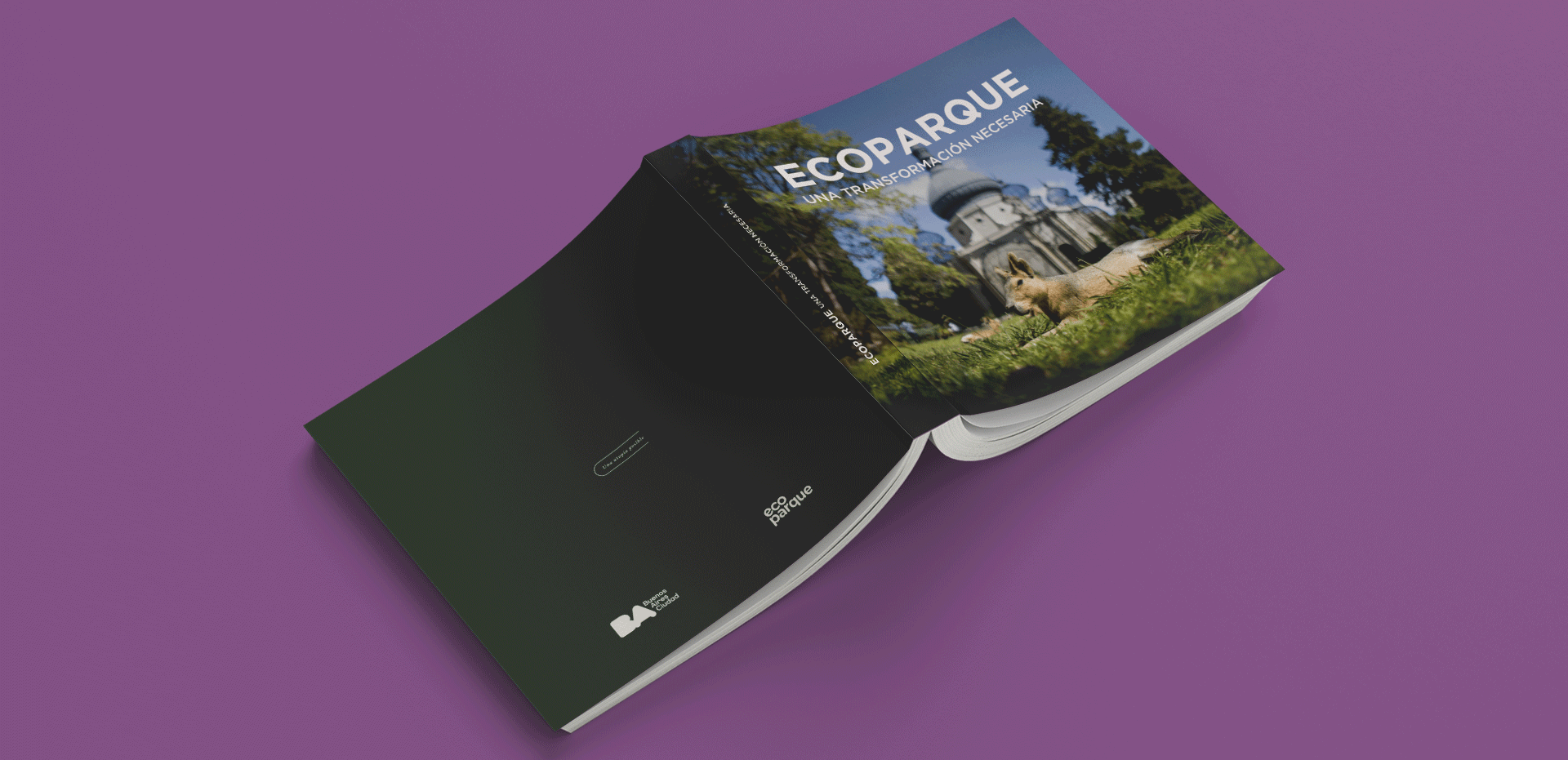 Diseño editorial del libro “Ecoparque: Una transformación necesaria”